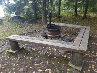 Skatörens lägerplats.