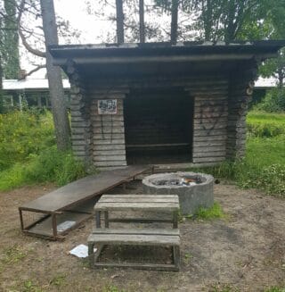 Köukarbergets vindskydd.