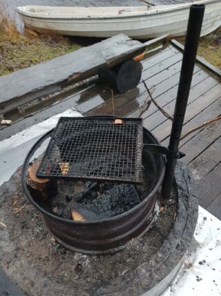 Hickarös lägerplats.