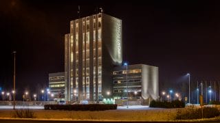 Byggnaden Port Tower i Karleby