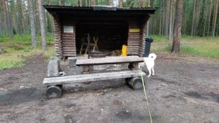 Sandhagens vindskydd.