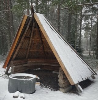 Lahdenkroopis vindskydd.