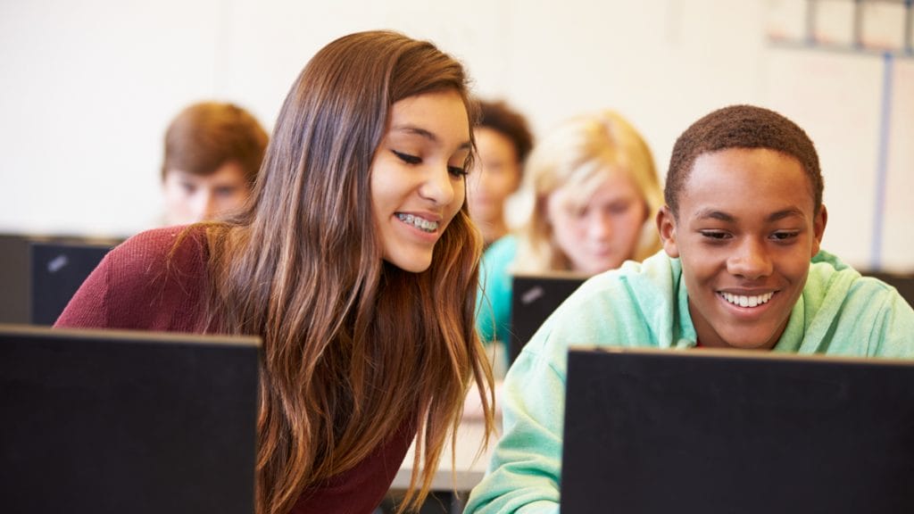 Students during a lesson.