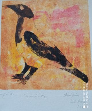 Grafiikan veods nimeltään Voimalintu.