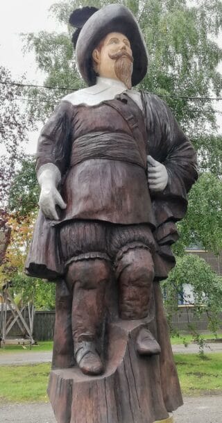 Ulla Haglund: Kustaa II Adolf. Patsas on kuusipuuta. 