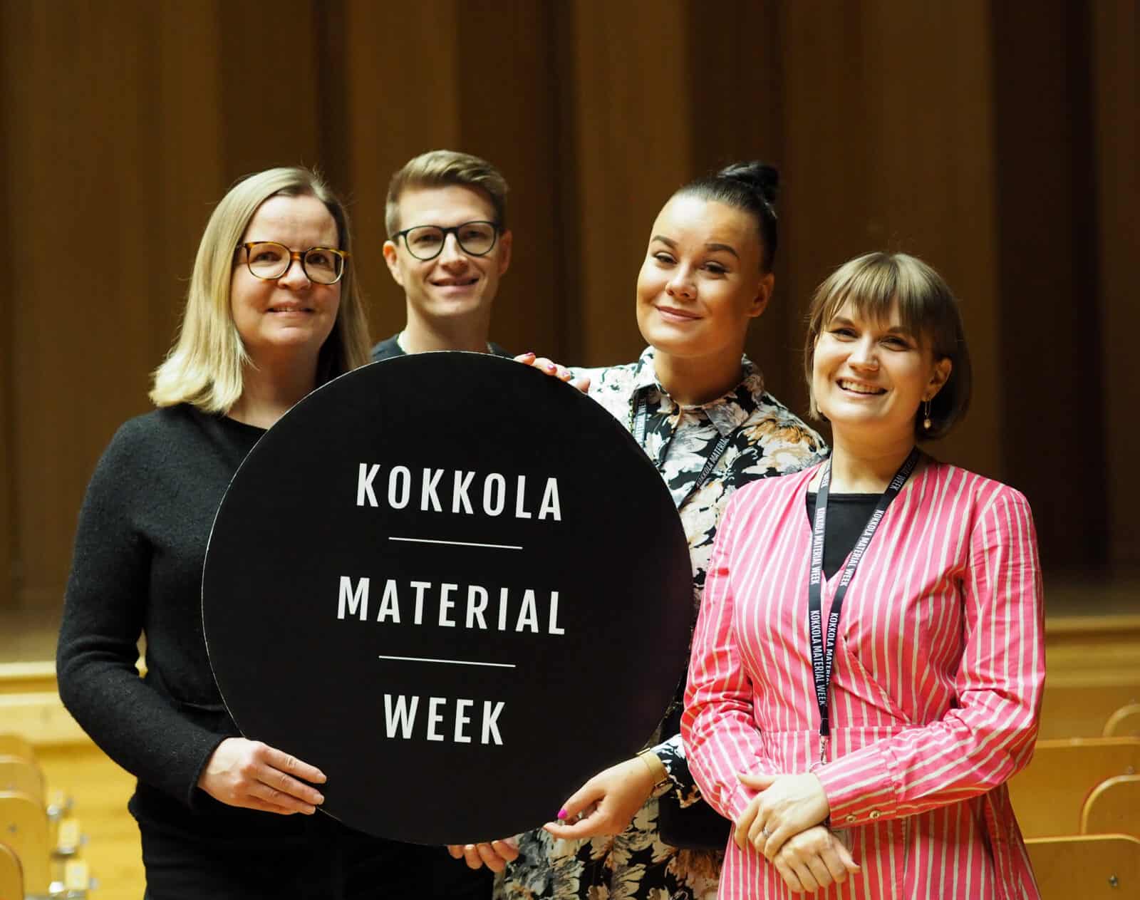 Kokkola Material Week järjestäjät Snellman-salissa