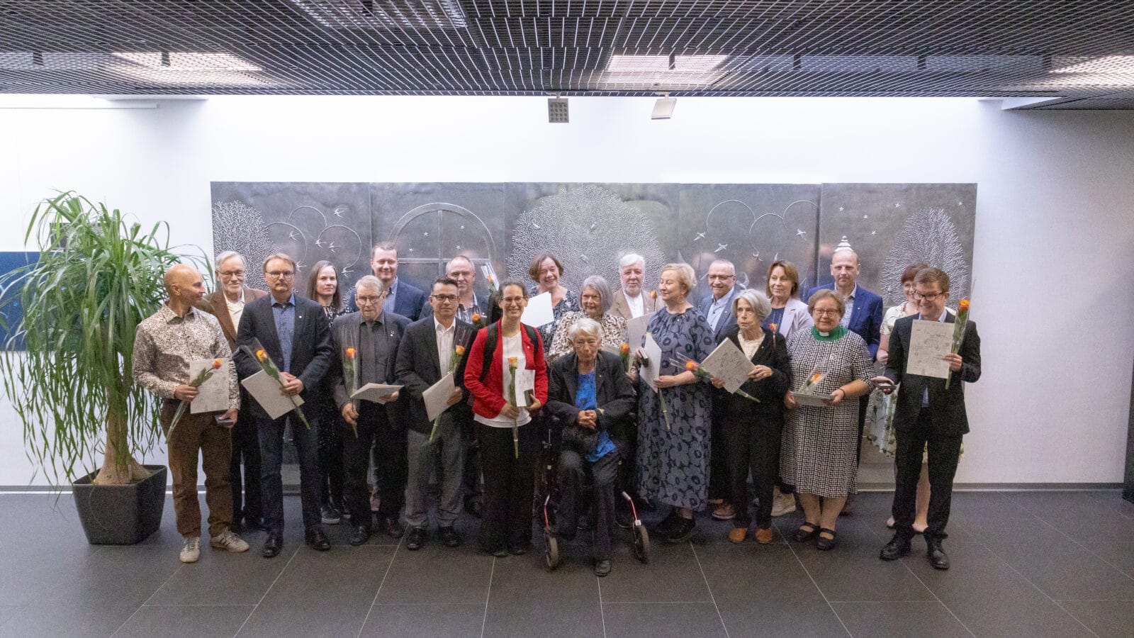 Ryhmäkuva vuoden 2023 Kokkola-palkituista