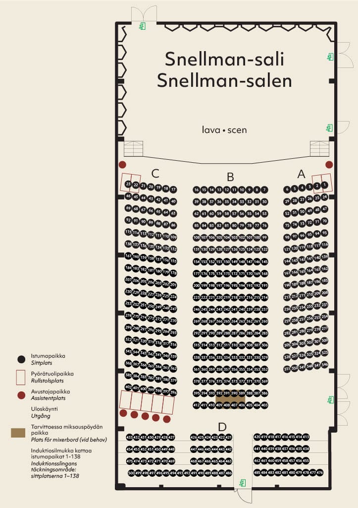 Snellman-salin pohjakartta