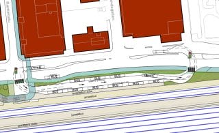 Karttakuva linja-autoterminaalin sijainnista.