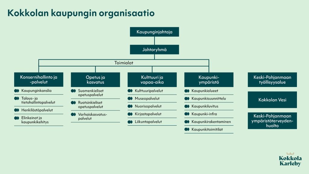 Kaupungin organisaatiokaavio