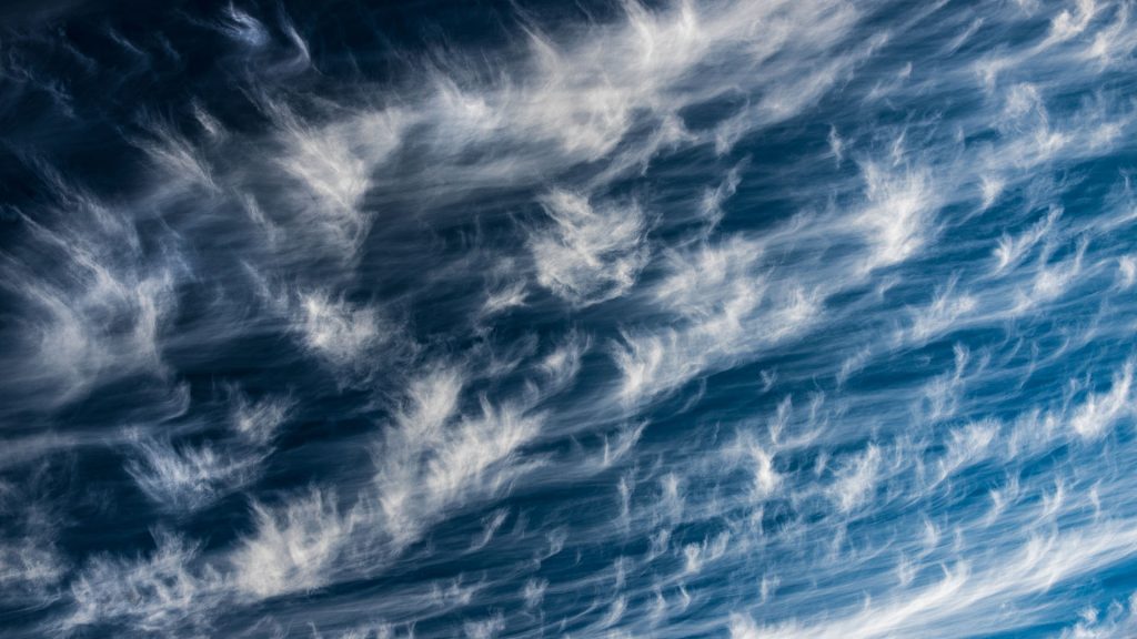 Cirrus clouds.