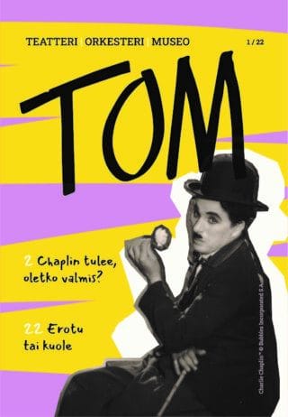 Tom lehden kansikuva kuvassa Charlie Chaplin