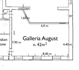 Galleria August, pohjapiirustus